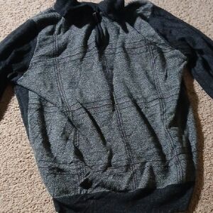 Dockers Men's Charcoal and Black Zip-Up Sweater